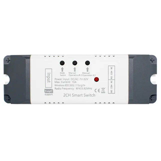 Wifi Controller - 2 Channels 7-32V Gate Remote Control Receiver 433 ...